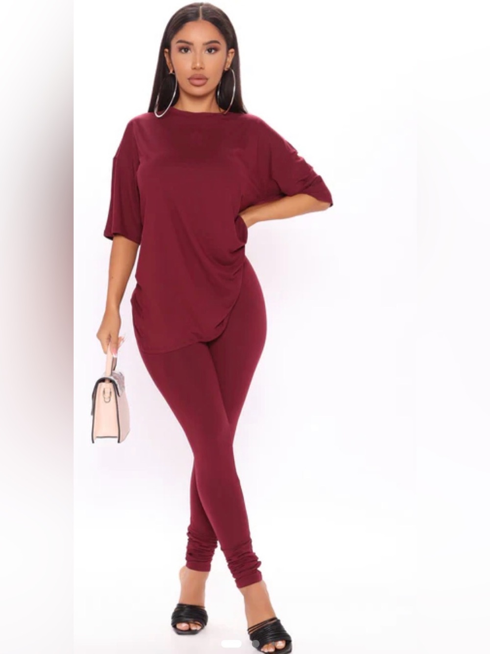 Fashion Nova Weekend Vibes 2 piece lounge set size large nwot